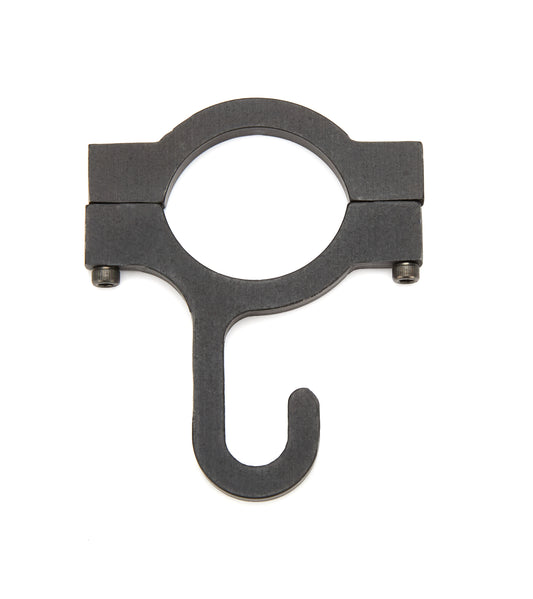 Helmet Hook - Clamp-On - Aluminum - Black Anodized - 1-1/2 in OD Tube - Each