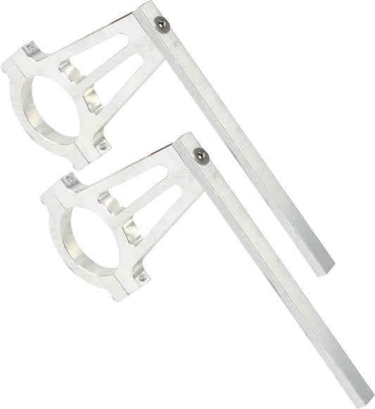 Switch Panel Bracket - Clamp-On - Aluminum - Natural - 1-5/8 in OD Tube - Pair