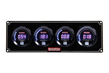 Gauge Panel Assembly - Digital - Oil Pressure / Water Temperature / Fuel Pressure / Water Pressure - Black Face - Kit