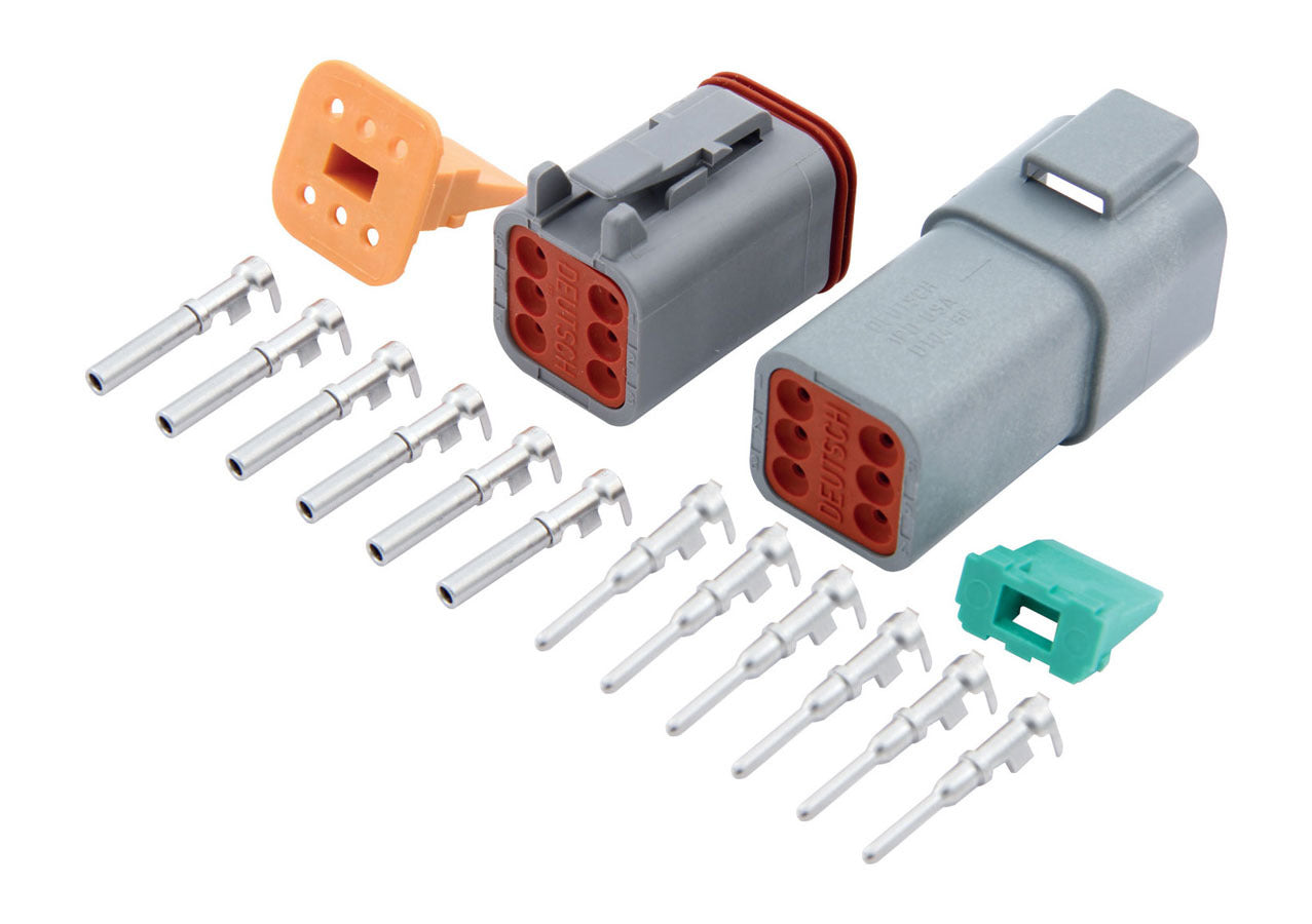 Electrical Connector - Deutsch Connector - 6 Pin - Housings / Pins / Seals / Wedge Locks - Kit