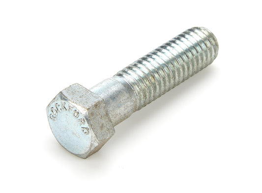 Bolt - 7/16-14 in Thread - 1.75 in Long - 5/8 in Hex Head - Steel - Zinc Oxide - Each