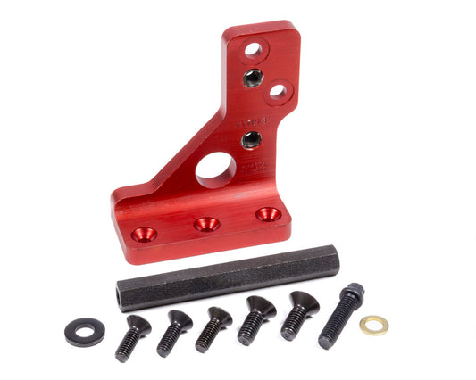 Oil Pump Bracket - Bellhousing Top Mount - Hardware Included - Aluminum - Red Anodized - KSE / KSR Pump - Quarter Master Clutchless Bellhousings - Kit