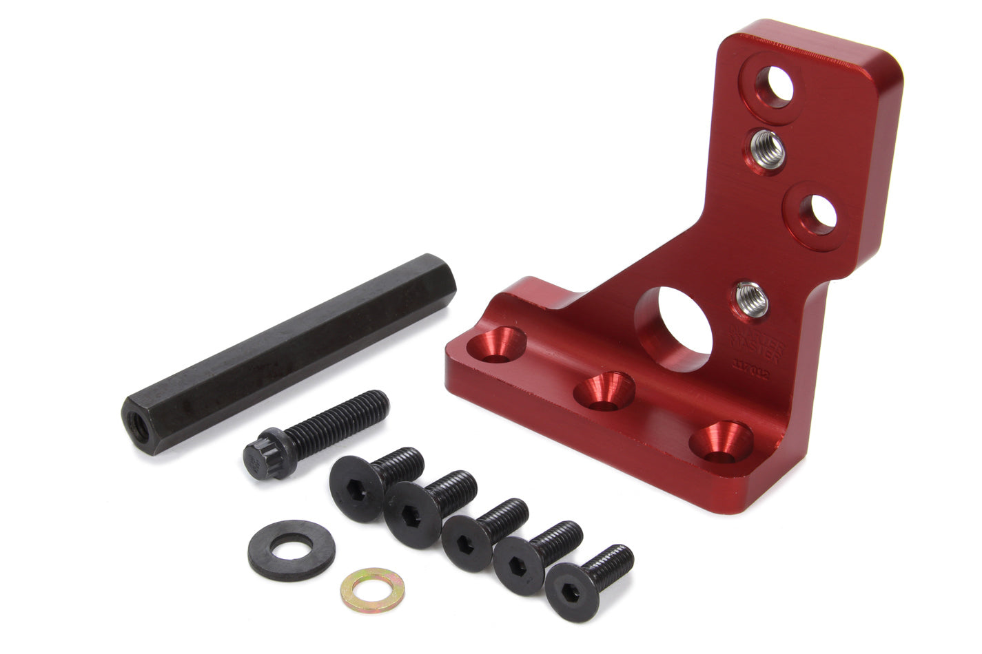 Oil Pump Bracket - Bellhousing Top Mount - Hardware Included - Aluminum - Red Anodized - SCP Oil Pump - Kit