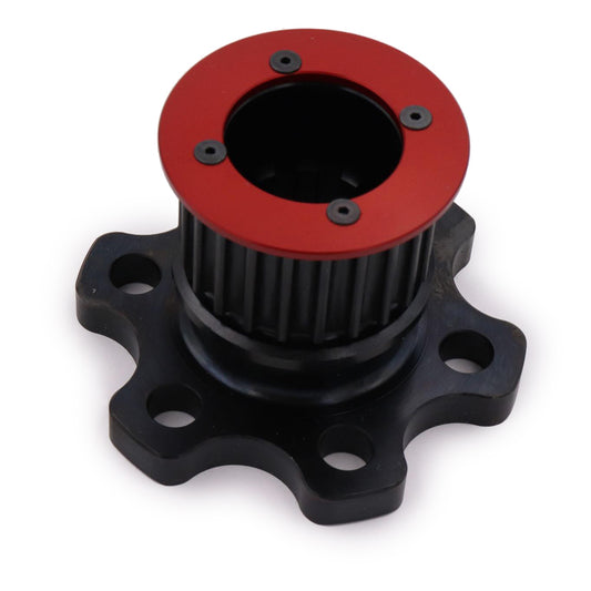 Crankshaft Hub - 1.375 in Shaft Diameter - 10 Spline - Steel - Black Oxide - Small Block Ford - Each