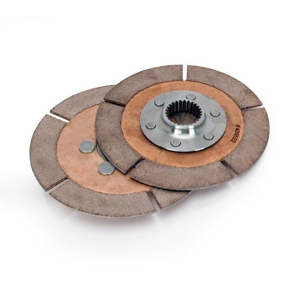 Clutch Disc - 5.5 in Diameter - 1-1/8 in x 10 Spline - Rigid Hub - Universal - Pair