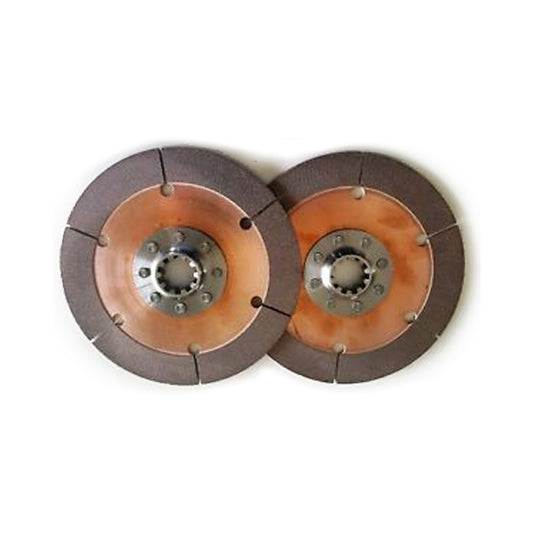 Clutch Disc - 7.25 in Diameter - 1-1/8 in x 10 Spline - Rigid Hub - Universal - Pair