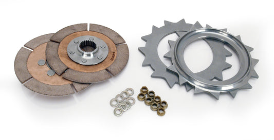 Clutch Kit - V-Drive - Triple Disc - 5.5 Diameter - 1-1/8 in x 10 Spline - Rigid Hub - Sintered Bronze - Kit