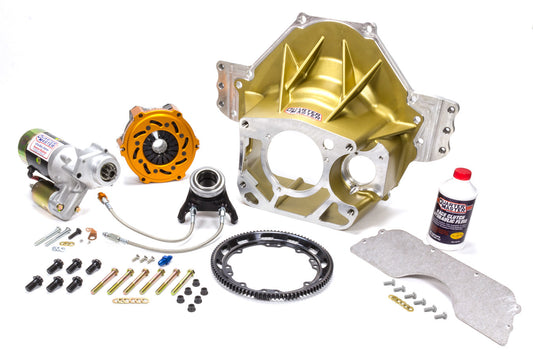 Bellhousing - LGC - Bellhousing / Flywheel / Hardware / Starter - Reverse Mount - Magnesium - Optimum-V 5.5 in Clutch - Small Block Ford - Kit