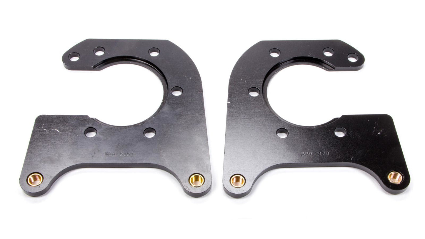 Brake Caliper Bracket - Rear - Aluminum - Black Anodized - Dynalite Caliper - Big Ford - Pair