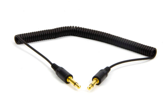 Raceceiver Headphone Aux Cord, 14 inch Length, Coiled