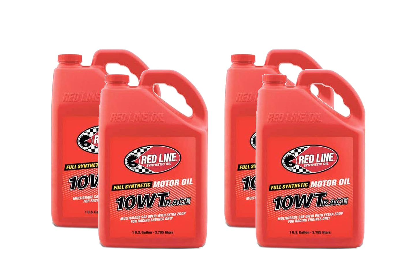 Motor Oil - 10WT Drag Race Oil - High Zinc - 10W - Synthetic - 1 gal - Set of 4