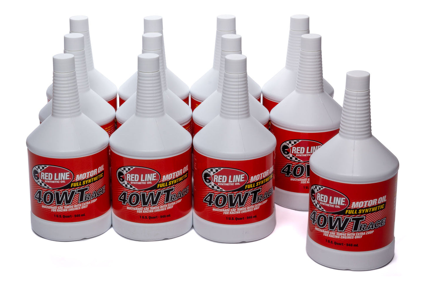 Motor Oil - 40WT Race Oil - High Zinc - 15W40 - Synthetic - 1 qt Bottle - Set of 12