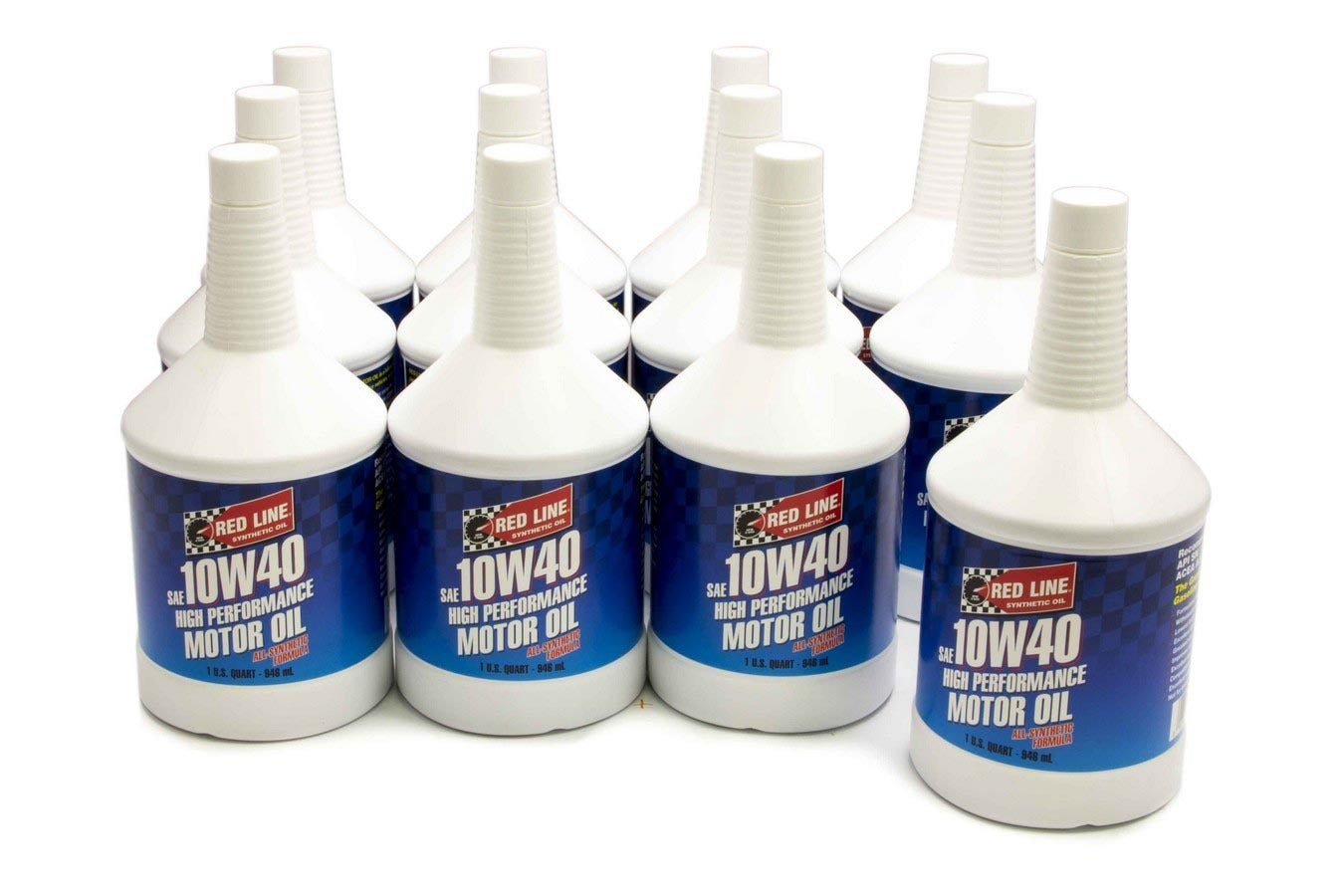 Motor Oil - High Performance - High Zinc - 10W40 - Synthetic - 1 qt Bottle - Set of 12