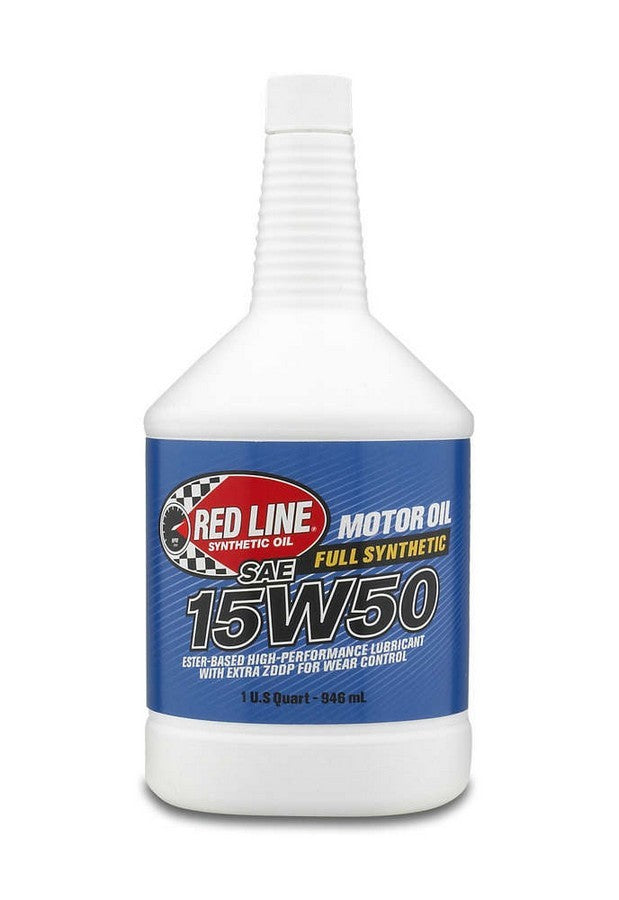 Motor Oil - High Performance - High Zinc - 15W50 - Synthetic - 1 qt Bottle - Each
