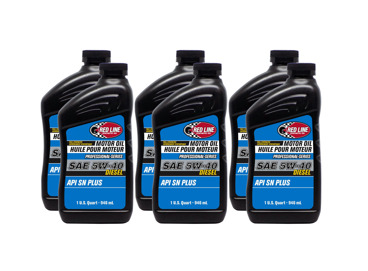 Motor Oil - Professional Series - 5W40 - Diesel - Synthetic - 1 qt Bottle - Set of 6