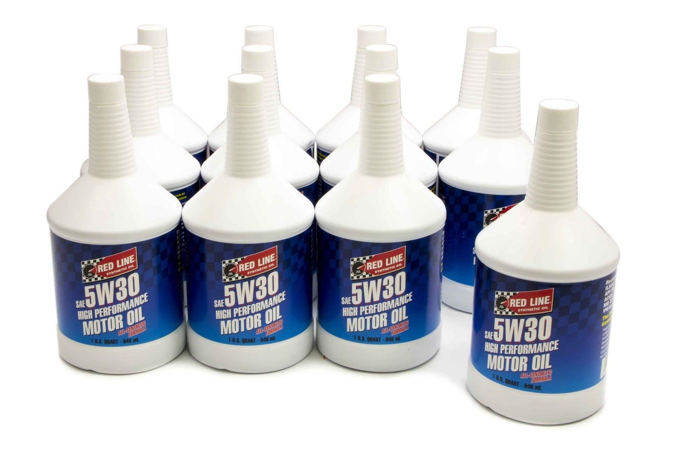 Motor Oil - High Performance - High Zinc - 5W30 - Synthetic - 1 qt Bottle - Set of 12