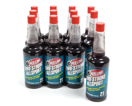 2 Stroke Oil - Allsport - Low Ash - Synthetic - 16 oz Bottle - Set of 12