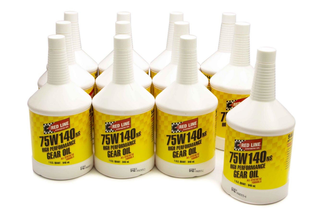 Gear Oil - 75W140NS - Synthetic - 1 qt Bottle - Set of 12