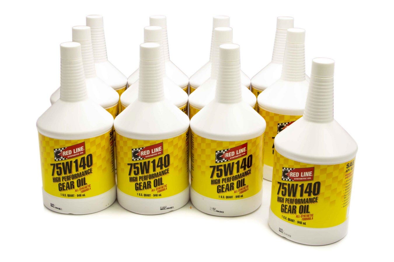 Gear Oil - 75W140 - Limited Slip Additive - Synthetic - 1 qt Bottle - Set of 12