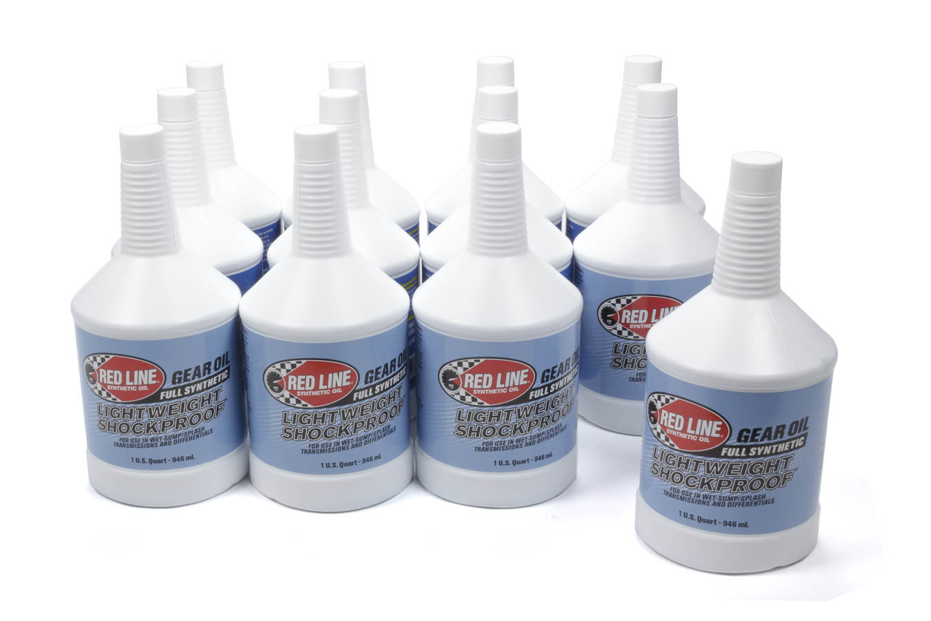 Gear Oil - Lightweight - Shockproof - Synthetic - 1 qt Bottle - Set of 12