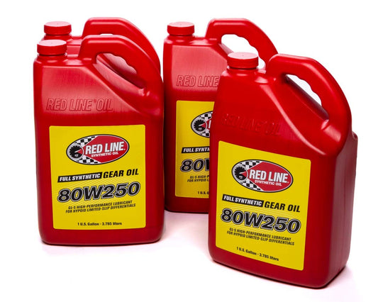 Gear Oil - High Performance - GL-5 - 80W250 - Synthetic - 1 gal Jug - Set of 4