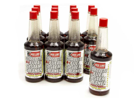 Fuel Additive - System Cleaner - Stabilizer - Octane Booster - Lubricant - 15 oz Bottle - Gas - Set of 12