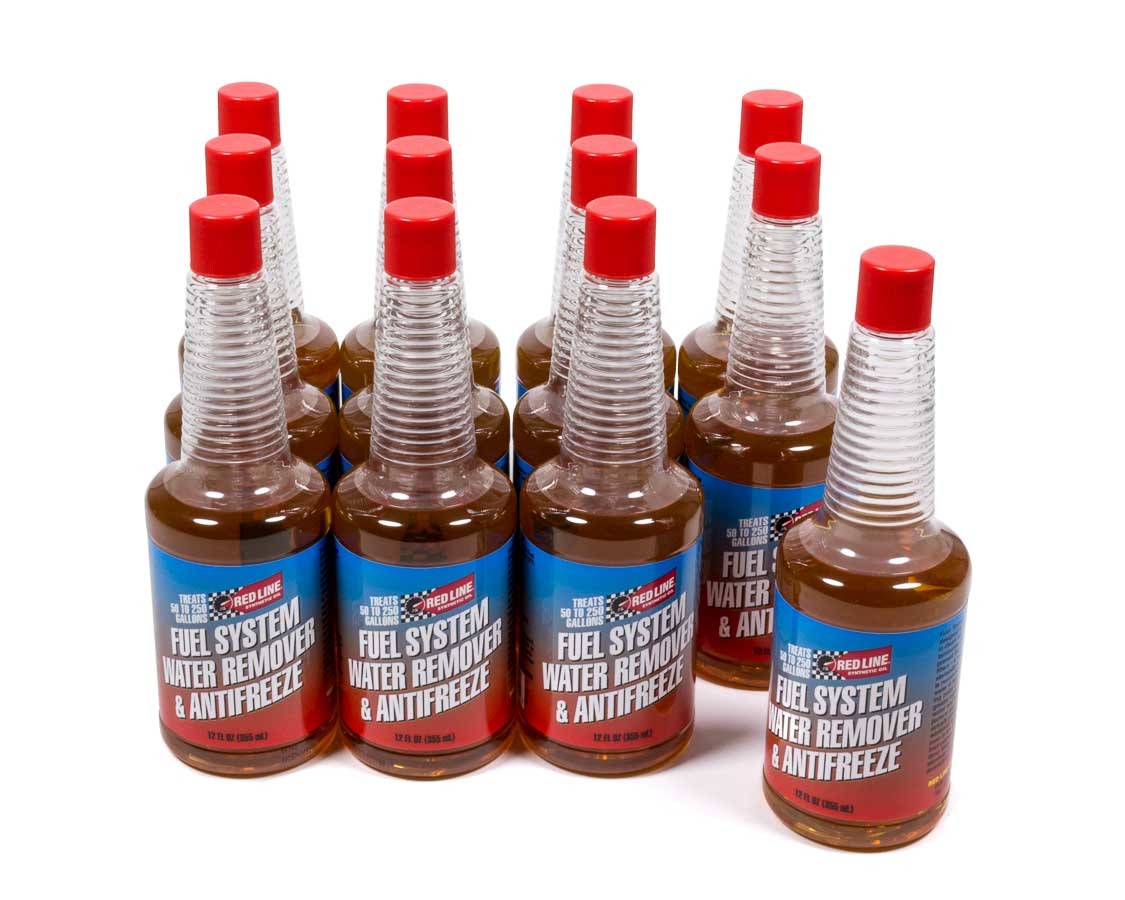 Fuel Additive - Antifreeze - Water Remover - Lubricant - 12 oz Bottle - Gas - Set of 12