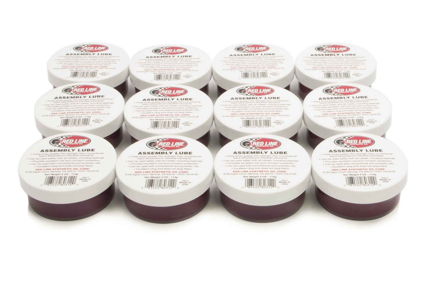 Assembly Lubricant - Synthetic - Engine Assembly Lubricant - 4 oz Tub - Set of 12