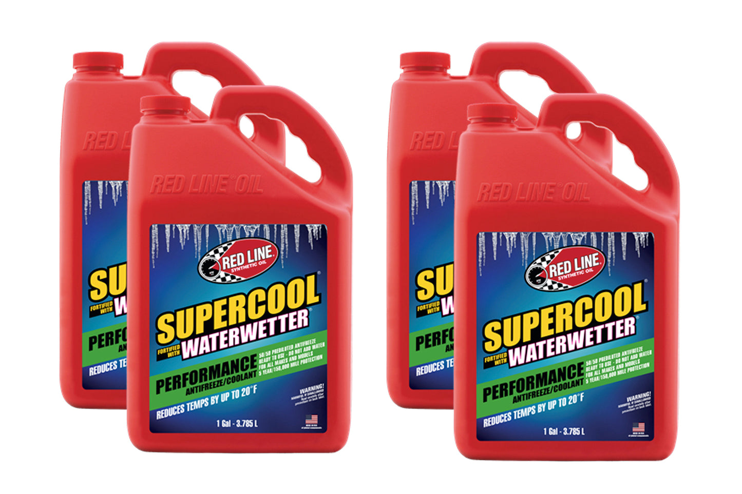 Antifreeze / Coolant Additive - Supercool - WaterWetter - Pre-Mixed - 1 gal Jug - Set of 4