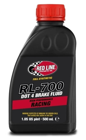 Brake Fluid - RL-700 - DOT 4 - Synthetic - 16.9 oz Bottle - Each