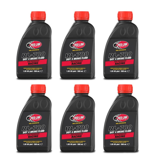 Brake Fluid - RL-700 - DOT 4 - Synthetic - 16.9 oz Bottle - Set of 6