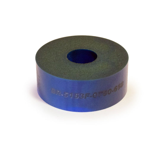 Bump Stop Puck - 5150 - 2 in OD - 0.5 in ID - 0.75 in Tall - 65 Durometer - Foam - Blue - Each