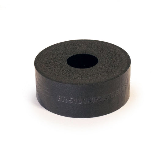 Bump Stop Puck - 5150 - 2 in OD - 0.5 in ID - 0.75 in Tall - 75 Durometer - Foam - Black - Each