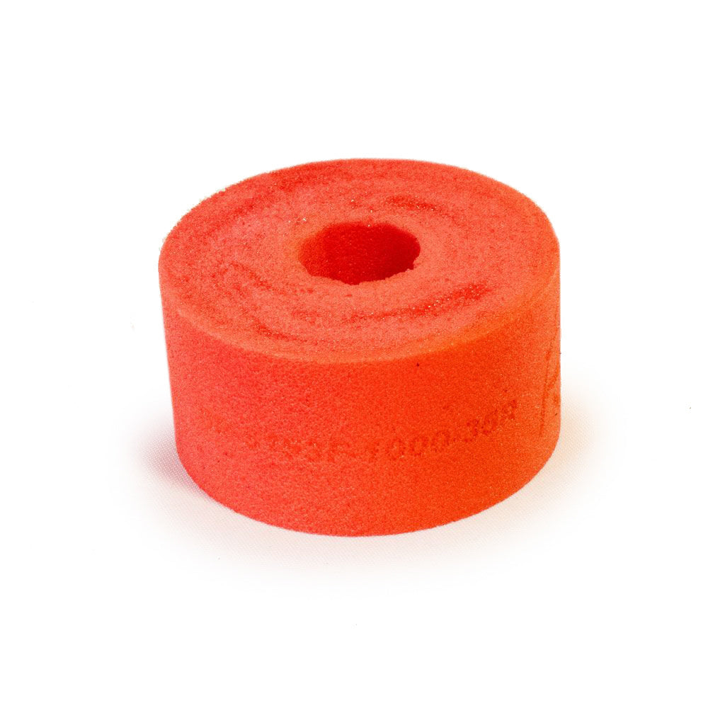 Bump Stop Puck - 5150 - 2 in OD - 0.5 in ID - 1 in Tall - 35 Durometer - Foam - Red - Each