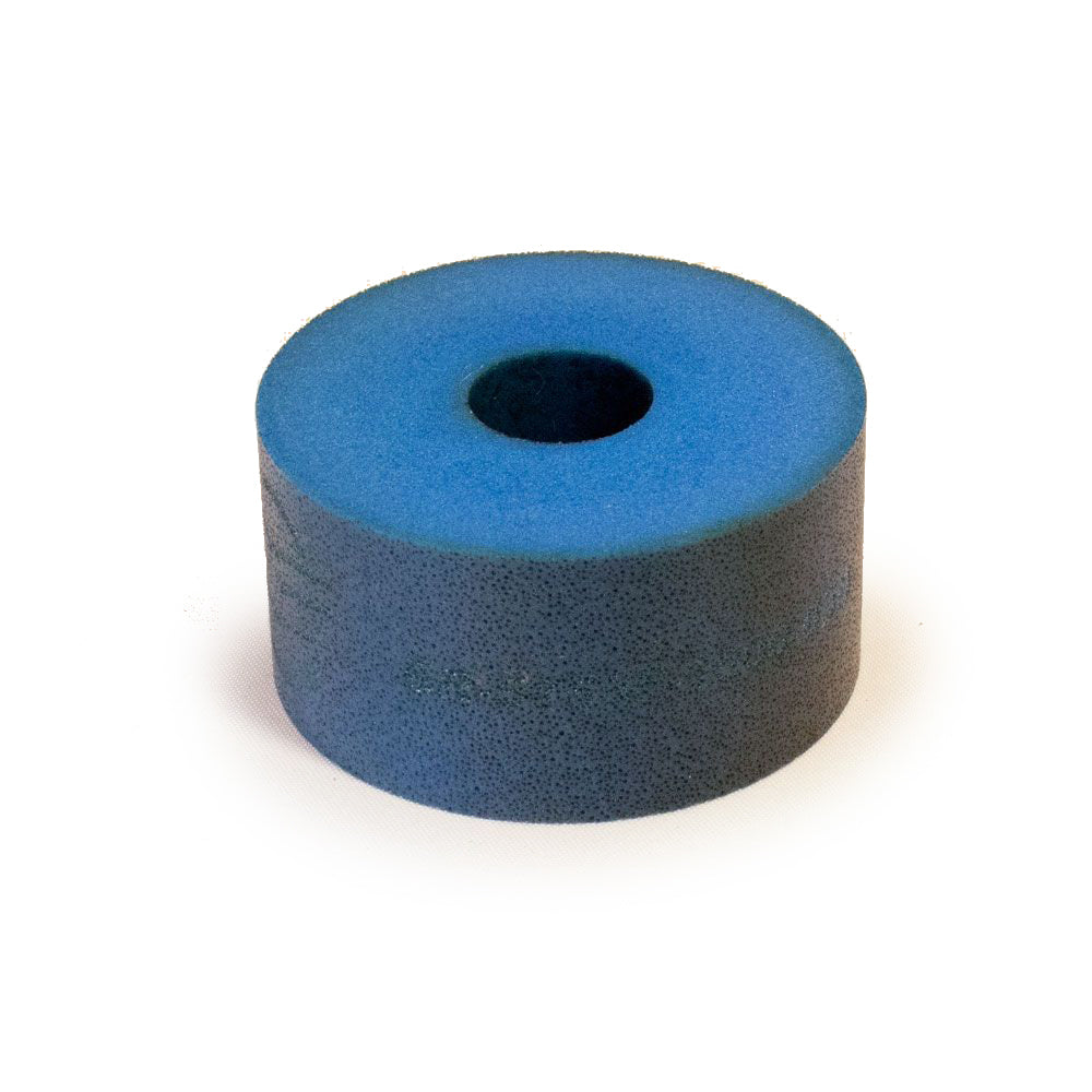 Bump Stop Puck - 5153 - 2 in OD - 0.625 in ID - 1 in Tall - 65 Durometer - Foam - Blue - Each