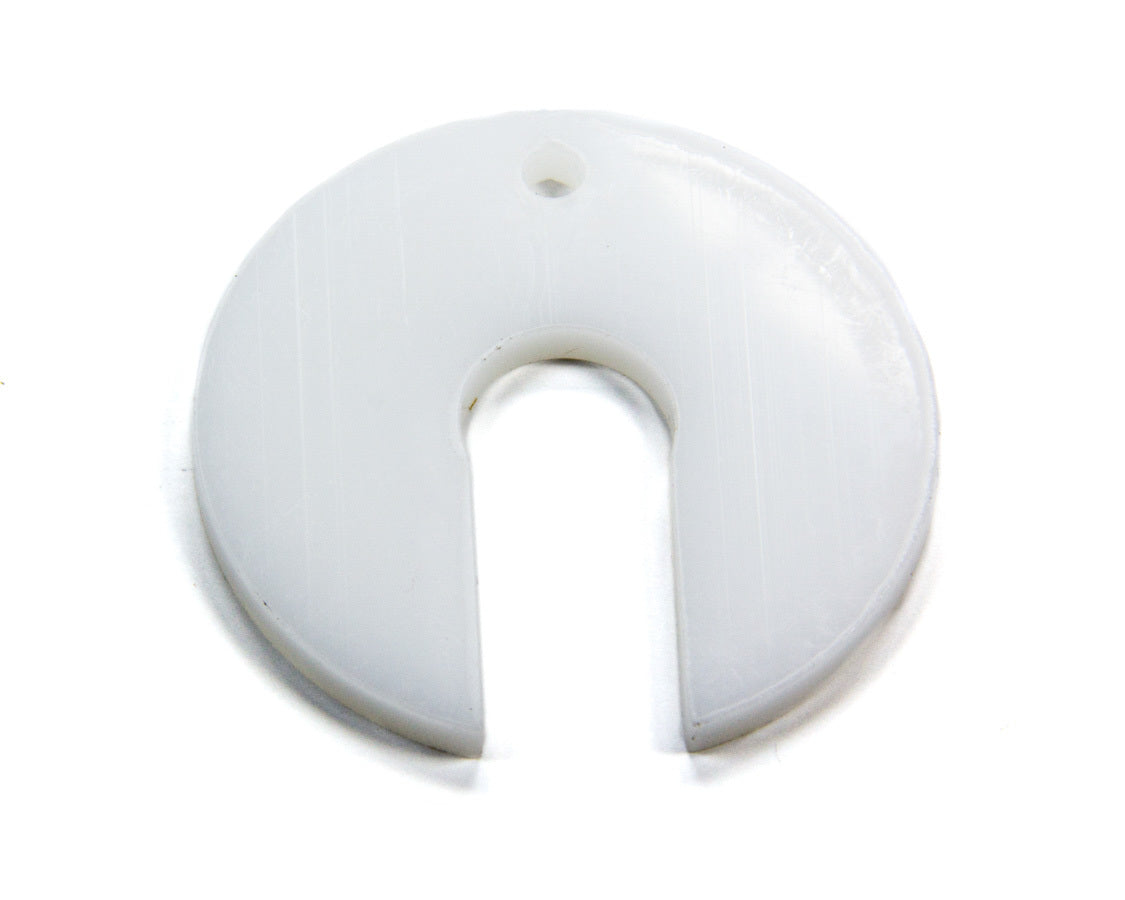 Bump Stop Shim - 0.125 in Thick - 1/2 in Shaft - Plastic - White - Each