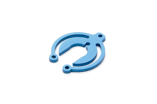 Bump Stop Shim - 0.125 in Thick - 16 mm Shaft - Aluminum - Blue Anodized - Each