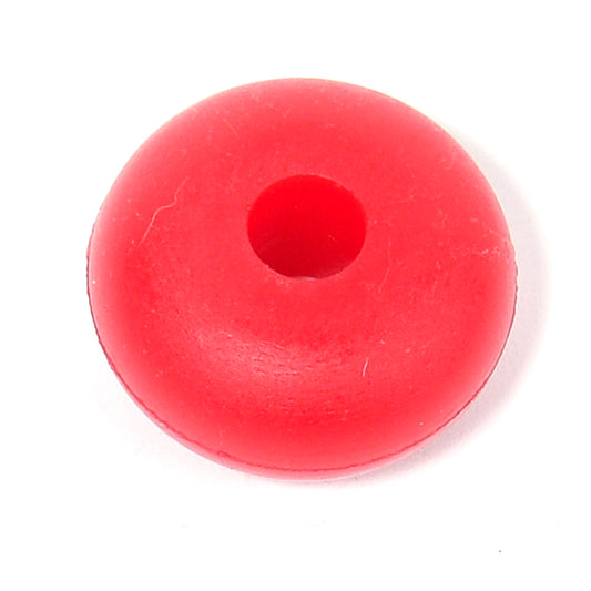 Bump Stop Puck - 2 in OD - 0.5 in ID - 1 in Tall - 85 Durometer - Polyurethane - Red - Each