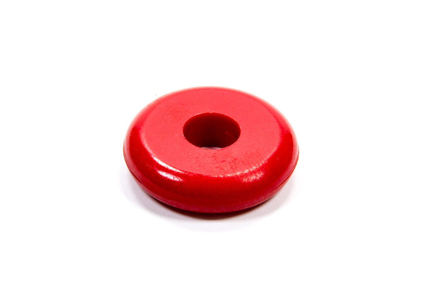 Bump Stop Puck - 2 in OD - 0.625 in ID - 0.5 in Tall - 85 Durometer - Polyurethane - Red - Each