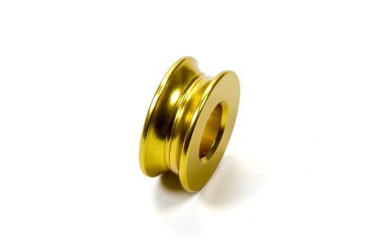 Bump Stop Spacer - 0.5 in Thick - 14 mm Shaft - Aluminum - Yellow Anodized - Each