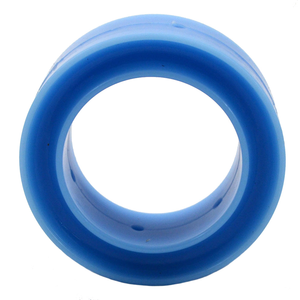 Spring Rubber - 90 Durometer - 2.5 in Barrel Spring - 1 in Height - Rubber - Blue - Each