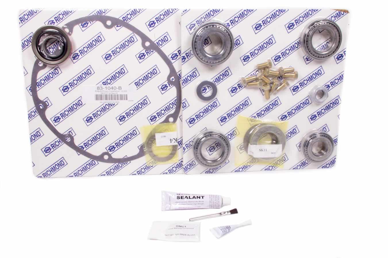 Differential Installation Kit - Bearings / Crush Sleeve / Gaskets / Hardware / Seals / Shims / Thread Locker - 8.2 in - GM 10-Bolt - Kit