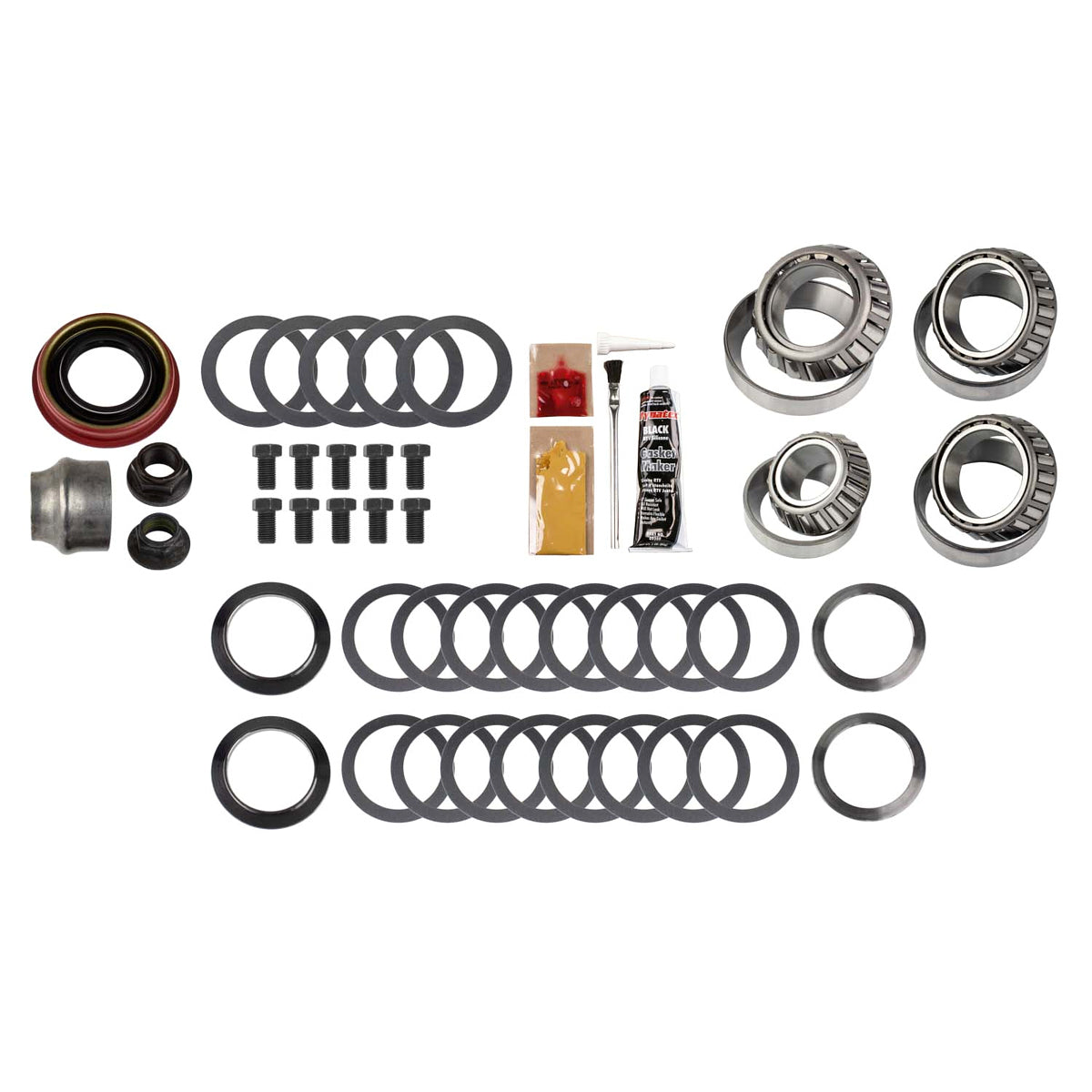 Differential Installation Kit - Bearings / Crush Sleeve / Gaskets / Hardware / Seals / Shims / Thread Locker - Ford 8.8 in - Kit