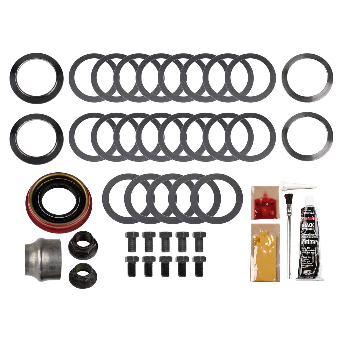 Differential Installation Kit - Crush Sleeve / Gaskets / Hardware / Seals / Shims / Thread Locker - Ford 8.8 in - Kit