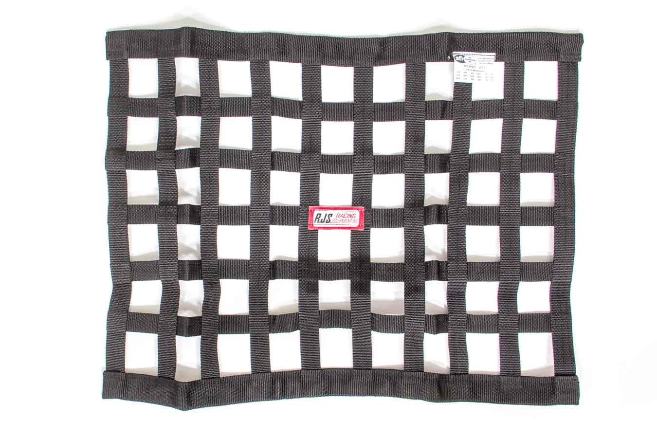 Window Net - SFI 27.1 - 1 in Webbing - 18 x 24 in Rectangle - Black - Each
