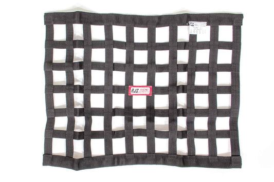 Window Net - SFI 27.1 - 1 in Webbing - 18 x 24 in Rectangle - Black - Each
