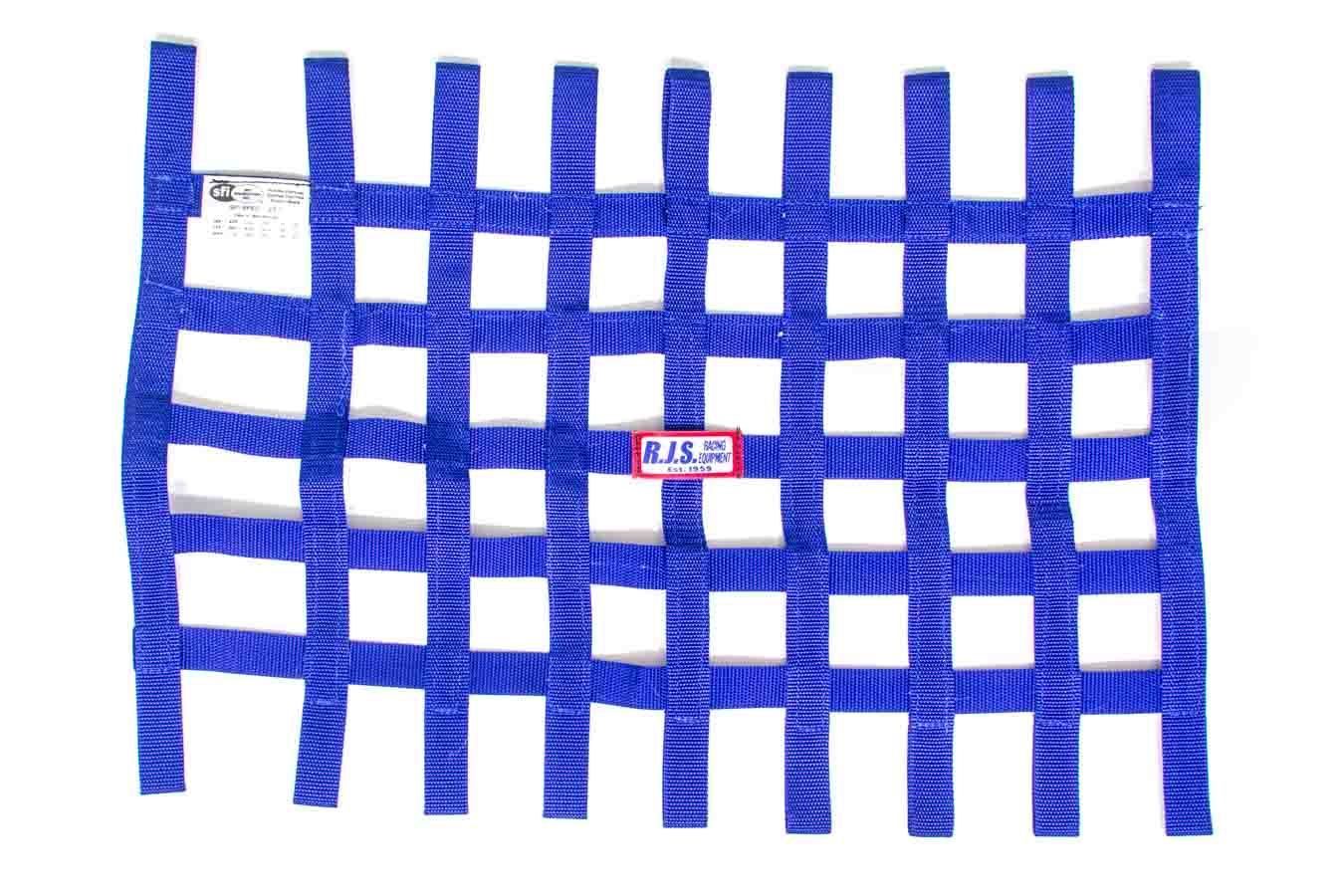 Window Net - SFI 27.1 - 1 in Webbing - 18 x 24 in Rectangle - Blue - Each