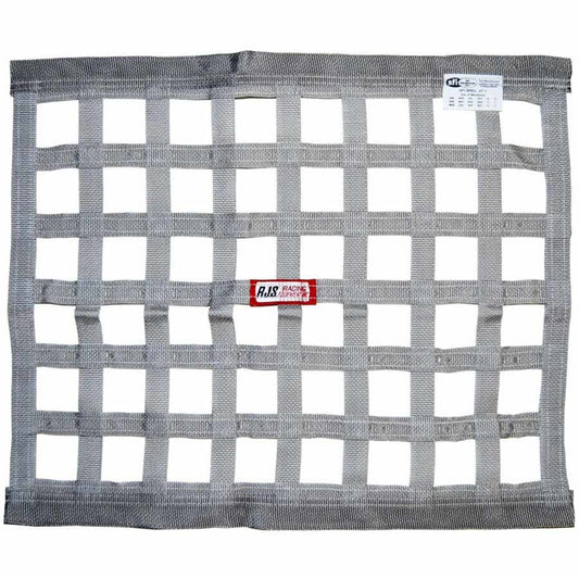 Window Net - SFI 27.1 - 1 in Webbing - 18 x 24 in Rectangle - Gray - Each