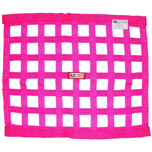 Window Net - SFI 27.1 - 1 in Webbing - 18 x 24 in Rectangle - Pink - Each