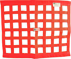 Window Net - SFI 27.1 - 1 in Webbing - 24 in Square - Red - Each
